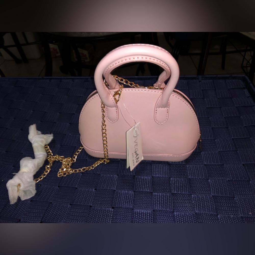 Cute Baby Pink Mini Satchel Purse NEW